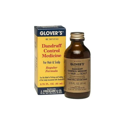 Glover's Dandruff Control Medicine For Hair & Scalp, Regular Formula 2.75 Fl Oz