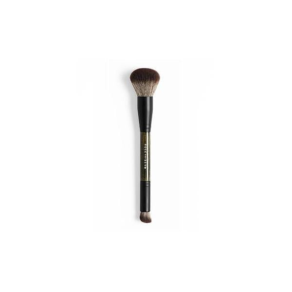 Rose and Ben Beauty D2 Concealer & Complexion Brush | Dual-Ended Design for Seamless Blending Buffing Setting Cream, Liquid, Powder Makeup Cruelty-Free Fibers