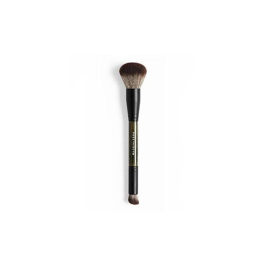 Rose and Ben Beauty D2 Concealer & Complexion Brush | Dual-Ended Design for Seamless Blending Buffing Setting Cream, Liquid, Powder Makeup Cruelty-Free Fibers