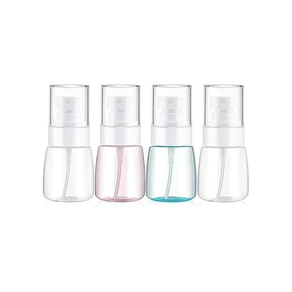 Spray Water Bottle Hair Mister, Fine Mist Stylist Sprayers 360 Empty Small Misting Spritzer, Perfume Atomizer with Pump Clear Containers 2PCS/2oz