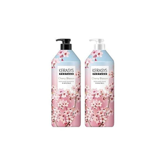 Kerasys CHERRY BLOSSOM Perfumed 33.8 fl oz / 1L (Shampoo + Conditioner Set)