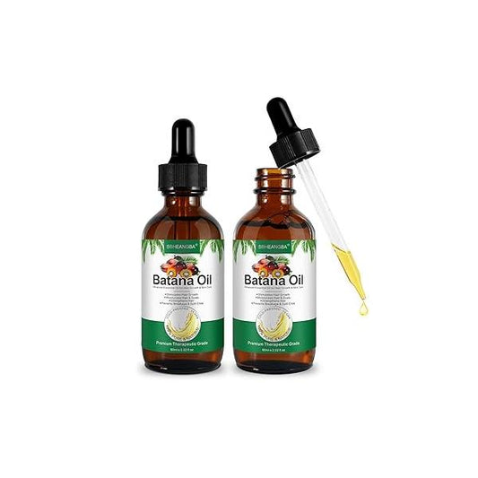 SBHEANGBA Batana Oil, 2 Pack 60ml 100% Pure Natural Cold Pressed Organic Oil For Hair Growth, Enhances & Skin Radiance, Leaves Your Smoother