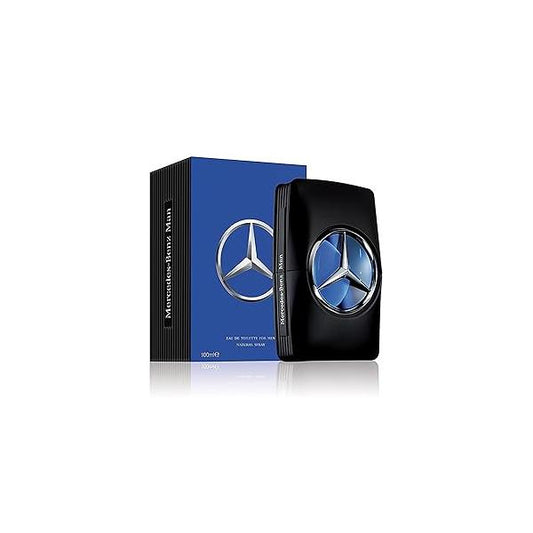 Mercedes-Benz Man - Elegant Fragrance With Sensual, Floral, Woody Notes Mesmerize The Senses Original Luxury Men’s Eau De Toilette Spray Endless Day Through Night Scent Payoff 3.4 Oz