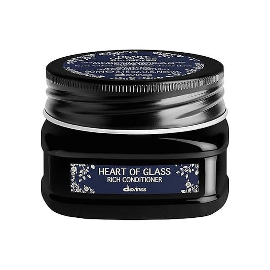 Davines Heart Of Glass Rich Conditioner For Blonde Care, Intense Nourishment And Fortifying Action Natural Cosmetically Treated Hair