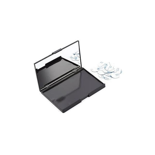 Allwon Empty Magnetic Plastic Eyeshadow Makeup Palette with 15Pcs Adhesive Metal Stickers for Lipstick Blush Powder