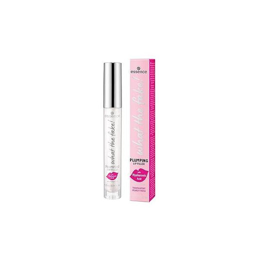 essence | What the Fake! Extreme Plumping Lip Filler (02 Ice Baby) Glossy, Non-Sticky Finish with Peppermint Oil, Hyaluronic Acid, & Vitamin E Vegan Cruelty Free