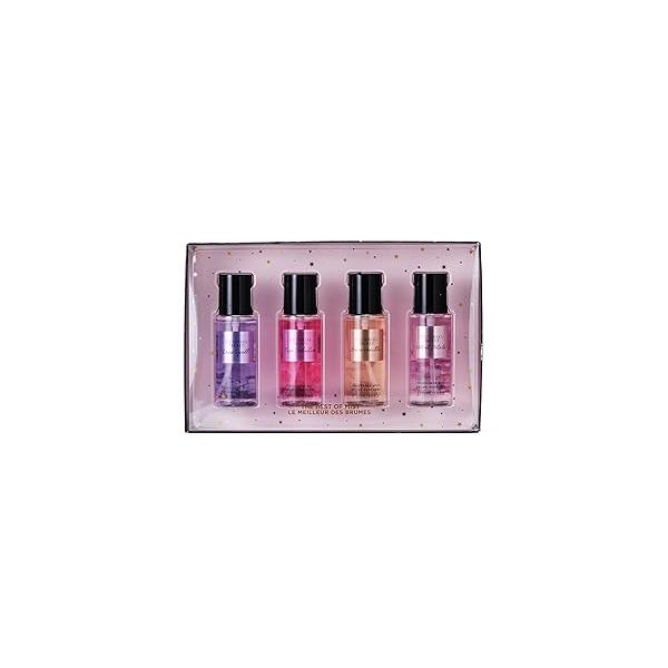 Victoria's Secret Fragrance Mist Collection 4 Piece Mini Gift Set, Assorted Scents