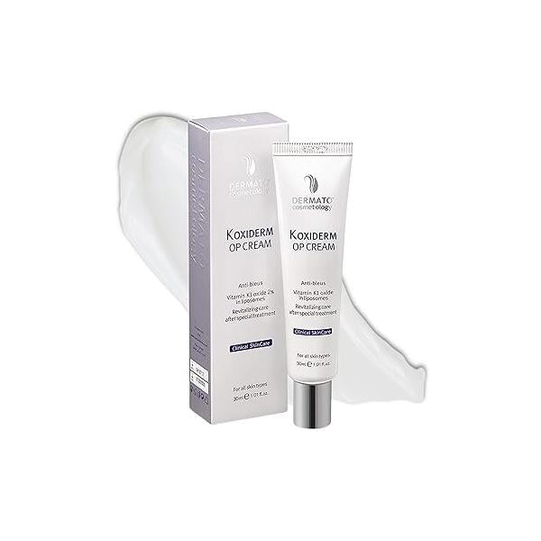 Vitamin K1 Oxiderm Cream Minimizing Appearance of Old and New Scars, Dark Eye Circles, Bruises, Varicose Veins, Purpura Redness 1.01Oz