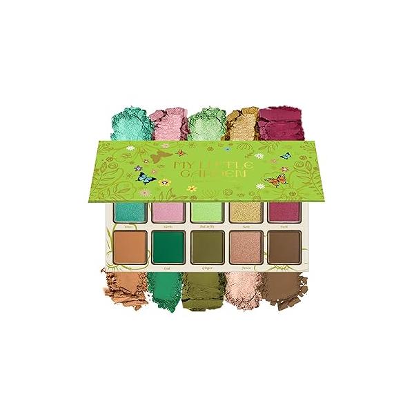 MAKI YIKA Black Grey Smokey Eyeshadow Palette, Matte White Gray Silver Smoky Eye Shadow, 9 Colors Long Lasting Makeup For Goth Look