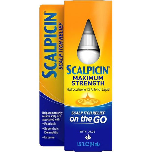 Scalpicin Max Strength Scalp Itch Treatment, 1.5 oz.
