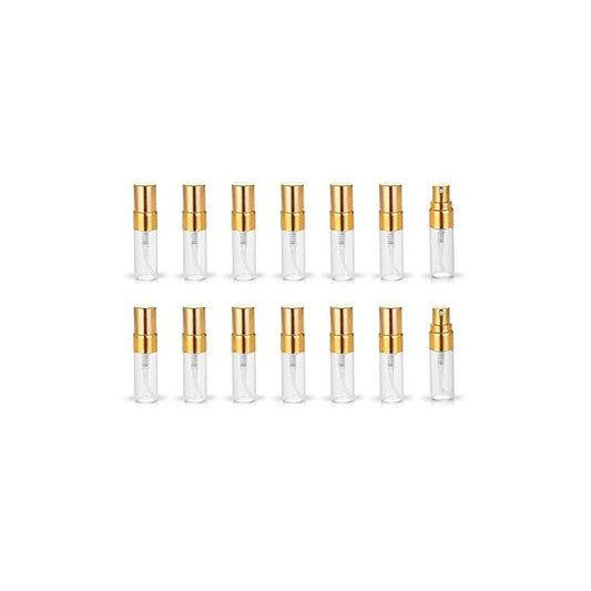 20pcs Empty 3ml Clear Fine Mist Atomizer Glass Bottle Spray Refillable Perfume for Travel Party Portable Makeup Tool + Free 1ml Pipette