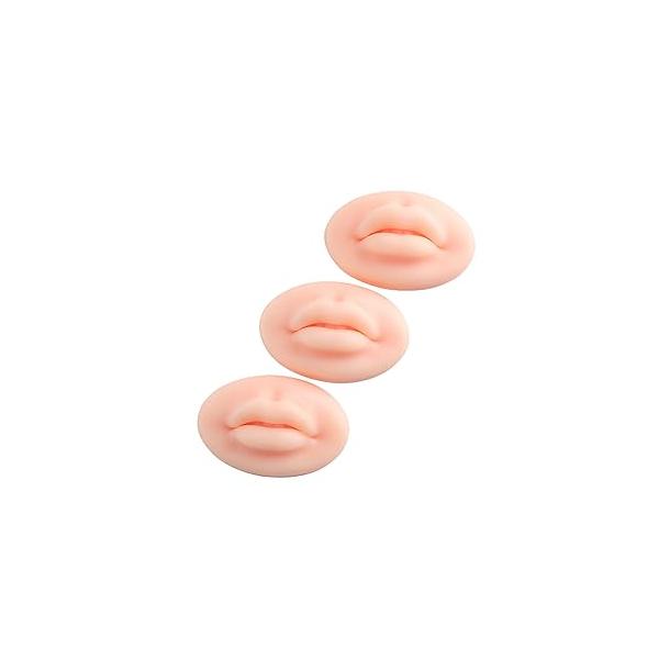 Charme Princesse 3Pcs 3D Practice Silicone Lips Skin Permanent Makeup for Tattooing Artists and Beginners TA536KIT-1