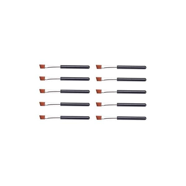 VOSAIDI 10pcs Eyebrow Portable Premium Quality Angled Eye Brow and Spoolie Mini Brush
