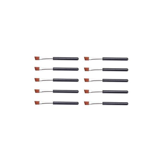 VOSAIDI 10pcs Eyebrow Portable Premium Quality Angled Eye Brow and Spoolie Mini Brush