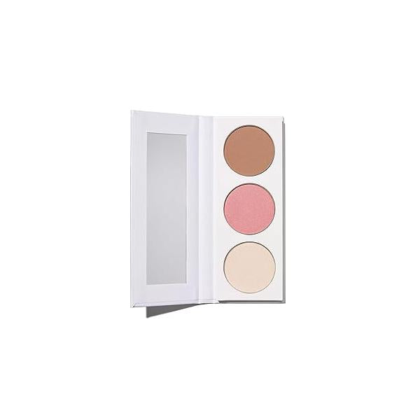 Well People Power Palette Powder Face Trio, Makeup For A Sun-kissed Glow, Hydrates Skin, Vegan & Cruelty-free, Empowerment