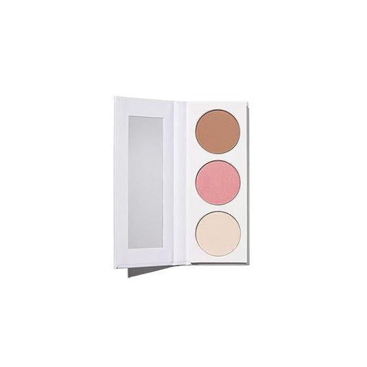 Well People Power Palette Powder Face Trio, Makeup For A Sun-kissed Glow, Hydrates Skin, Vegan & Cruelty-free, Empowerment