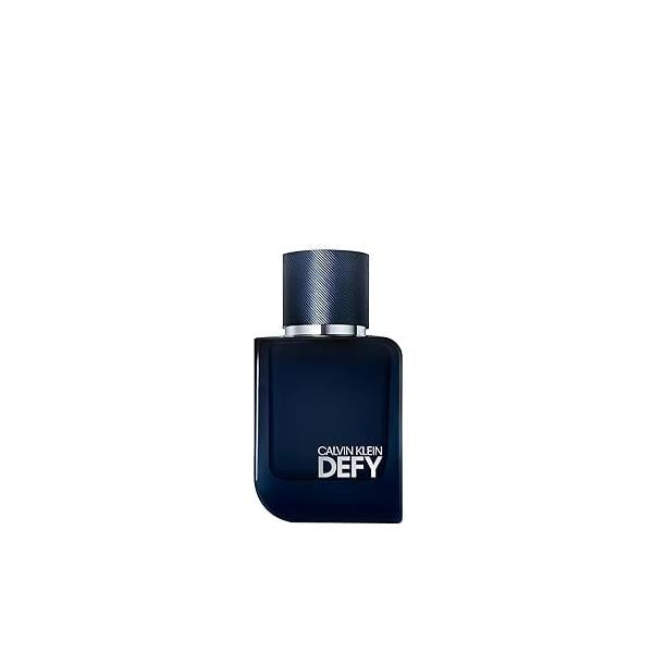 Calvin Klein Defy Parfum - Woody Men's Cologne With Notes of Mandarin Oil, Pink Pepper, Ginger & Sandalwood Luxury Perfumes for Men Long Lasting Fragrance