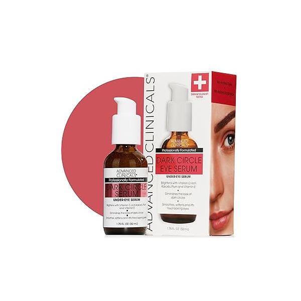 Advanced Clinicals Collagen Serum For Face | Visible Anti Aging Peptide + Hyaluronic Acid Moisturizer Improves Look Of Wrinkles, Dry Skin, & Fine Lines, No added Fragrance, 1.75 Fl Oz