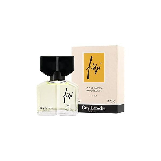 Guy Laroche Fidji, Iconic Designer Fragrance, Eau de Parfum for Women, Long Lasting Women Perfume, Day and Evening Aromatic Scent, 1.7 Fl. Oz