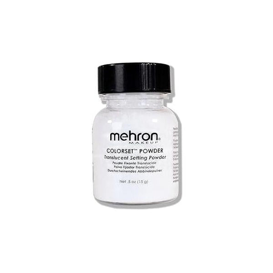 Mehron Makeup Colorset Powder | Translucent Setting Special Effects, Halloween, & Film 0.5 oz (14 g)