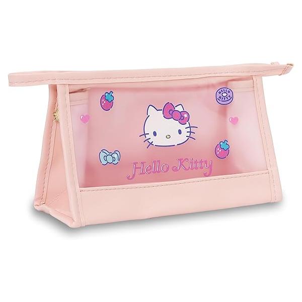 Small Cute Cosmetic Bag, Translucent Waterproof Makeup bag Organizer with Zipper, Mini Pouch for Purse Women & Girls