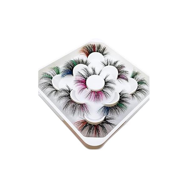 Mink Lashes 25mm Fluffy Yasnai Eyelashes Real 5 Pairs Pack 9D Dramatic Long 25 mml EyeLashes Wholesale