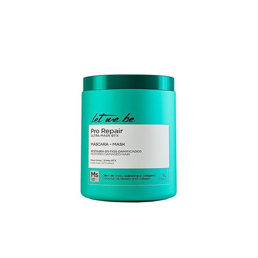 Let Me Be Pro Repair Ultra Mask BTX 1kg / 35.27 oz - Deep Conditioning Hair for Damaged, Dry, Bleached, or Chemically Treated Intense Nourishment, Shine & Smoothness