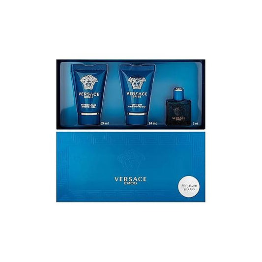 Versace Eros Perfume for Men 3 Piece Mini Gift Set