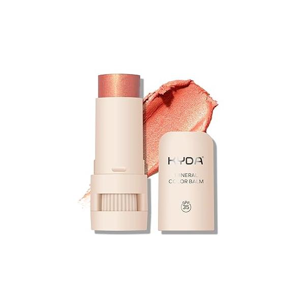 Mineral Color Balm, SPF 35 Multi Stick for Lips, Cheeks& Eyes, Blendable Creamy Lightweight Formula, Buildable Shimmer Finish, Multiuse Makeup Stick, Cherry