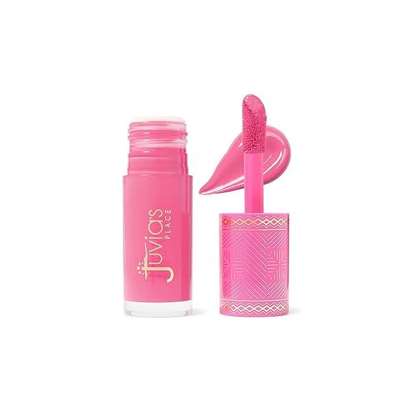 Juvia's Place Blushed Liquid Blush BarbieRose - Dewy Tint Cheeks Makeup Glow Pigment Effortless Beauty Long Lasting Cosmetics Soft Creamy Natural Buildable All Skin Color Light Flawless Finish Blend