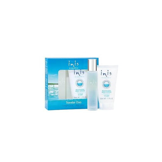 Inis the Energy of Sea Cologne & Body Lotion Sampler Set - Travel Size Toiletries for Women and Men Unisex Ocean Fresh Fragrance