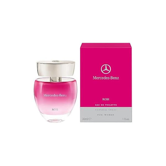 Mercedes-Benz - Rose Professional Fragrance For Women Elegant And Irresistible Romantic Stylish Naturally Infused Crafted Sweet, Fresh Young Eau De Toilette 3 Oz