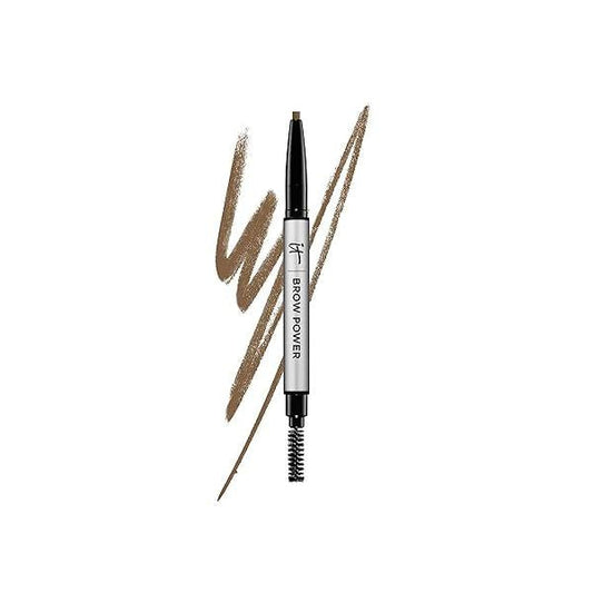IT Cosmetics Brow Power Eyebrow Pencil - Universal Shades Long-Lasting, Budge-Proof Formula With Biotin Natural-Looking Brows Built-in Spoolie Brush