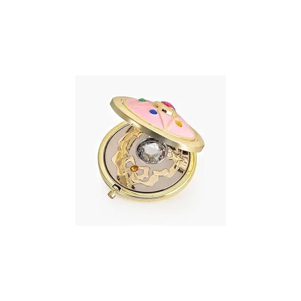 Travel Compact Mirror, Portable Pocket Cosmetic Makeup Folded Anime Star Crystal Foldable Mirrors, Cosplay Prop for Women Girls Friends (7cm)