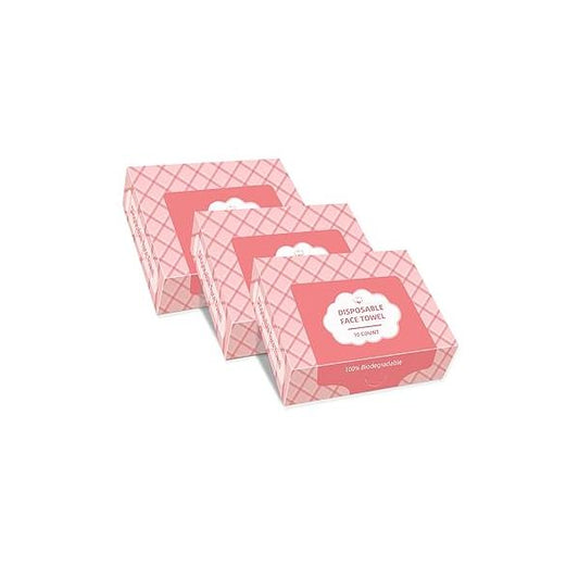 Disposable Face Towels, 10"×12" Facial Towelettes Disposable, Makeup Remover Dry Wipes for Sensitive Skin, Removing, Cleansing, Nursing, Travel
