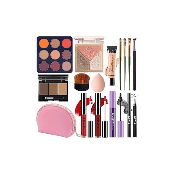 Makeup Set for Women, Kit Beginners & Professionals, Teens Adults, Make up Gift, Eyeshadow Palette, Face Eye