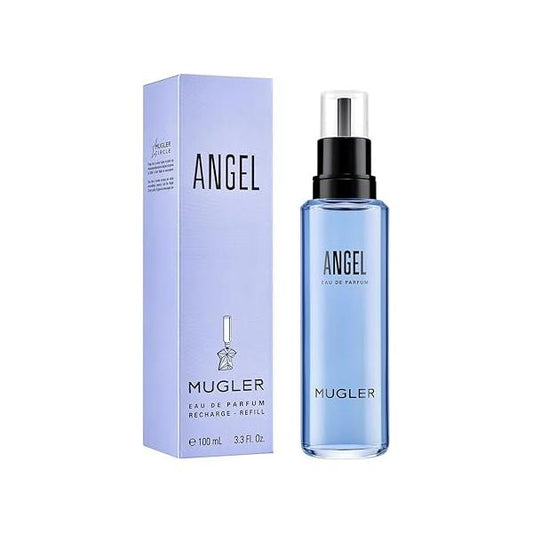 Mugler Angel Refill - Eau de Parfum Women's Perfume Ambery & Woody With Bergamot, Praline, and Patchouli Long Lasting Fragrance 3.3 Fl Oz