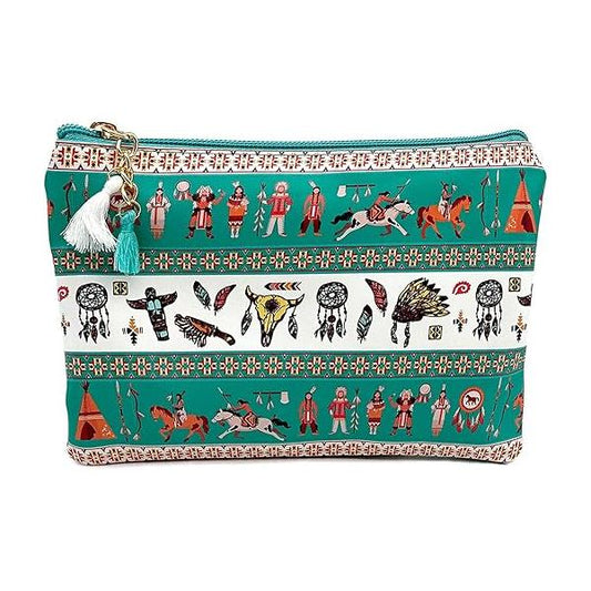 Cute Small Cosmetic Bag Mini Makeup for Women and Girls,PU Leather Travel Toiletry Accessories Organizer with Zipper Tassel (Gothic Bats)