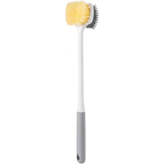 (2pcs) Toe Cleaning Brush,Silicone Foot Scrubber for Shower with 13.7" Long Handle Soft Bath Brush Feet Cleaner Scrub Care Seniors,Elderly, Men and Women