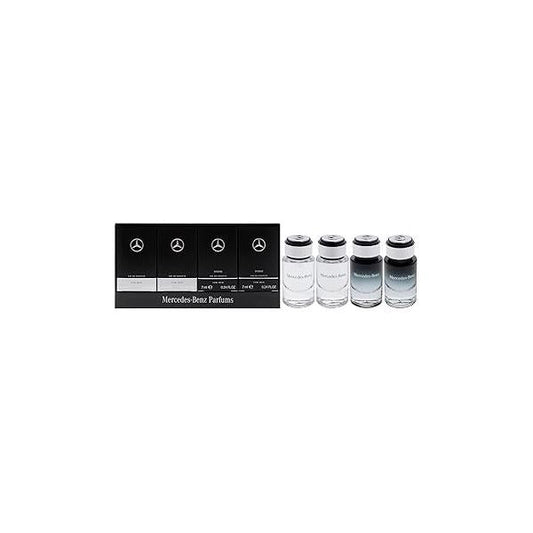 Mercedes-Benz Giftset - Mini Mens Cologne Set For Men, Men Intense Long Lasting for Men's Fragrances Perfume 4 Pc