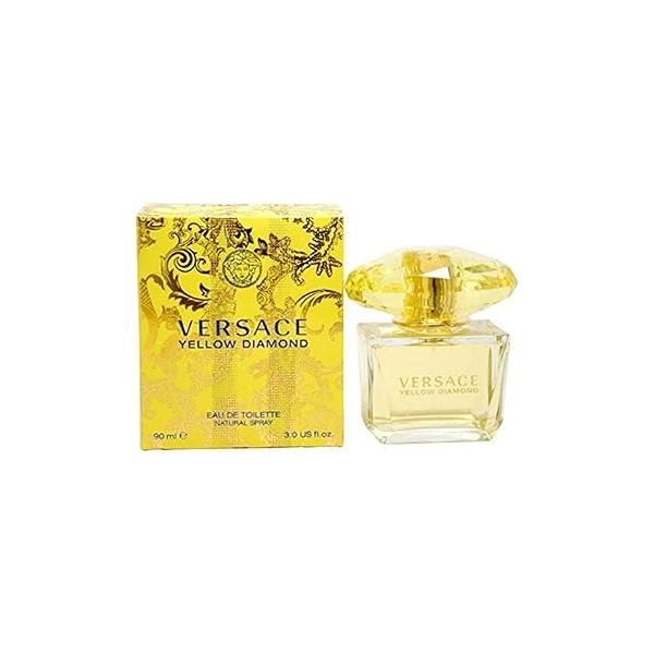 Versace Eau De Toilette Spray for Women, Yellow Diamond, 3 Ounce (Pack of 1)