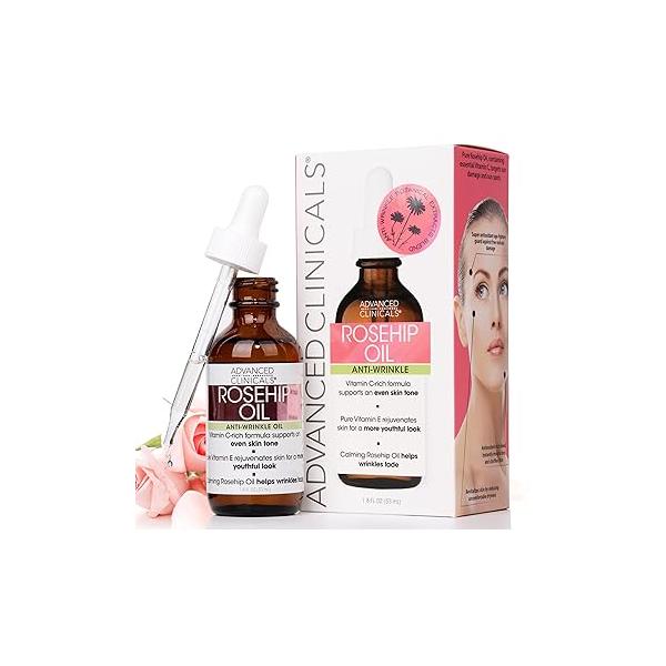Advanced Clinicals Collagen Serum For Face | Visible Anti Aging Peptide + Hyaluronic Acid Moisturizer Improves Look Of Wrinkles, Dry Skin, & Fine Lines, No added Fragrance, 1.75 Fl Oz