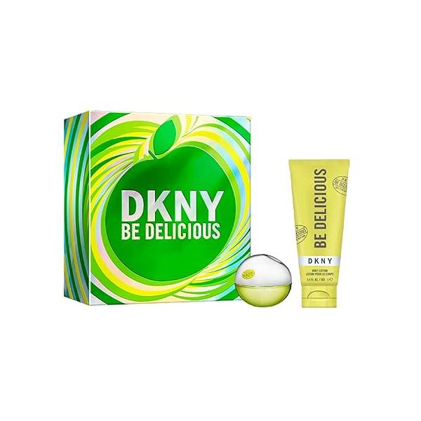 DKNY Be Delicious Eau de Parfum 2 Piece Gift Set For Women - Perfume Spray 1.0 Fl. Oz. & Body Lotion 3.4