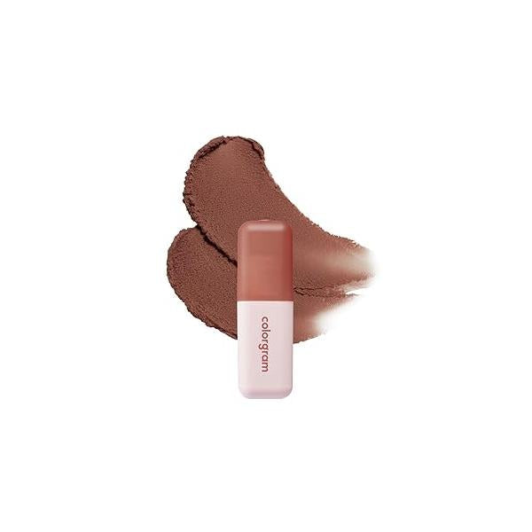 COLORGRAM NUDE BLUR TINT 02 CHARMING PINK | Soft Velvet Matte Lip Stain & Cheek Tint Lightweight Blurring for a Smooth Airbrushed Finish 24H Hydration, Long-Lasting Non-Sticky Formula