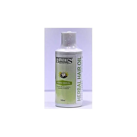 Habibs Herbal Hair oil For Strong, Long and Thick hair Nourishes Scalp Controls Fall, Strengthens & Promotes Growth Paraben Silicone-Free Suitable All Types 160 ML Pack of 1