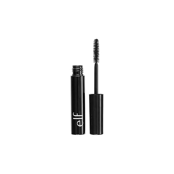 e.l.f. Cosmetics Volumizing Mascara, Mascara For Fuller, Thicker-Looking Lashes, Enriched With Vitamin E, Black,0.19 Fl Oz (Pack of 1)