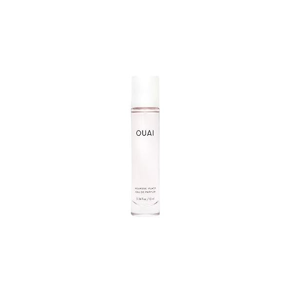 OUAI Melrose Place Eau de Parfum Travel Size - Elegant Womens Perfume for Everyday Wear Fresh Floral Scent has Notes of Champagne, Bergamot & Rose with Delicate Hints Cedarwood Lychee (.34 Oz)