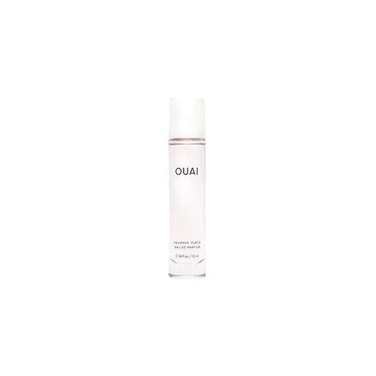 OUAI Melrose Place Eau de Parfum Travel Size - Elegant Womens Perfume for Everyday Wear Fresh Floral Scent has Notes of Champagne, Bergamot & Rose with Delicate Hints Cedarwood Lychee (.34 Oz)
