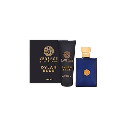 Versace Dylan Blue 2 Piece Gift Set For Men (3.4 Eau Di Toilette Spray/3.4 Perfume Spray Bath & Shower Gel)