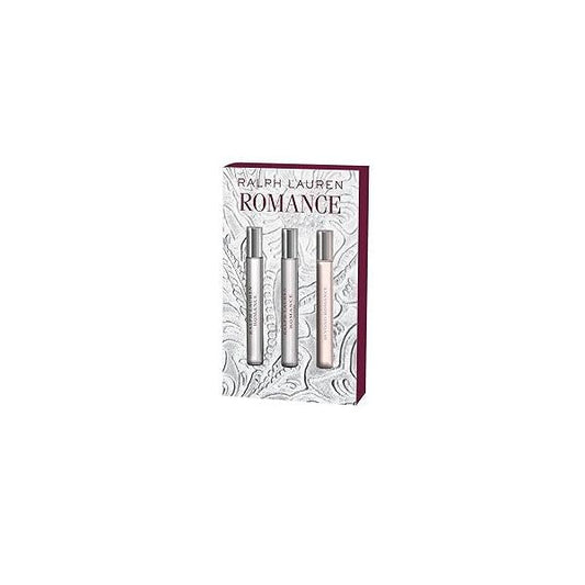 RALPH LAUREN FRAGRANCES Romance Discovery Womens Perfume Set - With Eau de Parfum, Beyond Romance, & Intense Travel Size, 0.3 Fl Oz Each